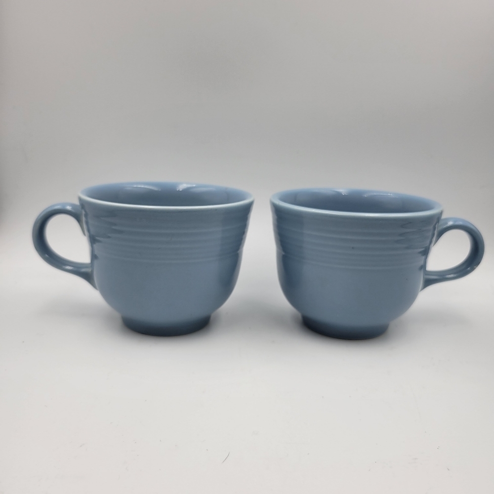 Fiesta Homer Laughlin Periwinkle Blue Coffee Mugs - Set of 2